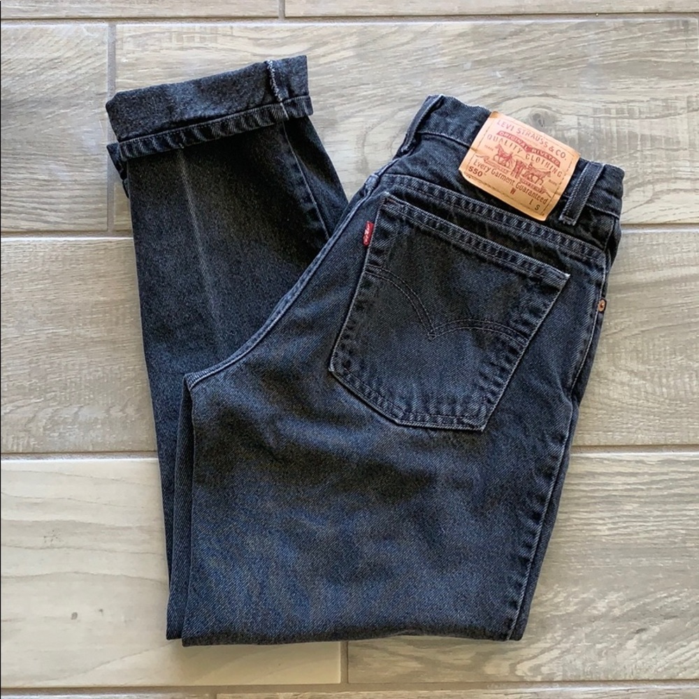 Vintage Levi High waisted black jeans